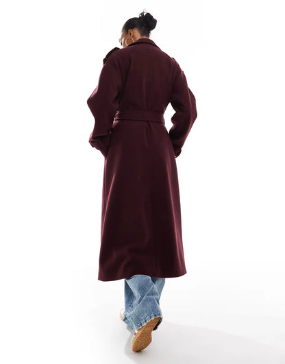 TMLESS | Elegant Long Wool Coat