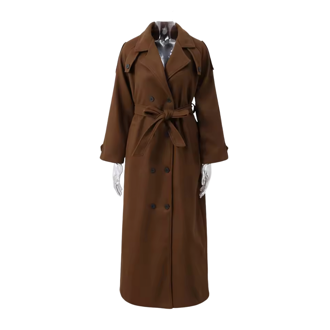 TMLESS | Chic Belted Overcoat