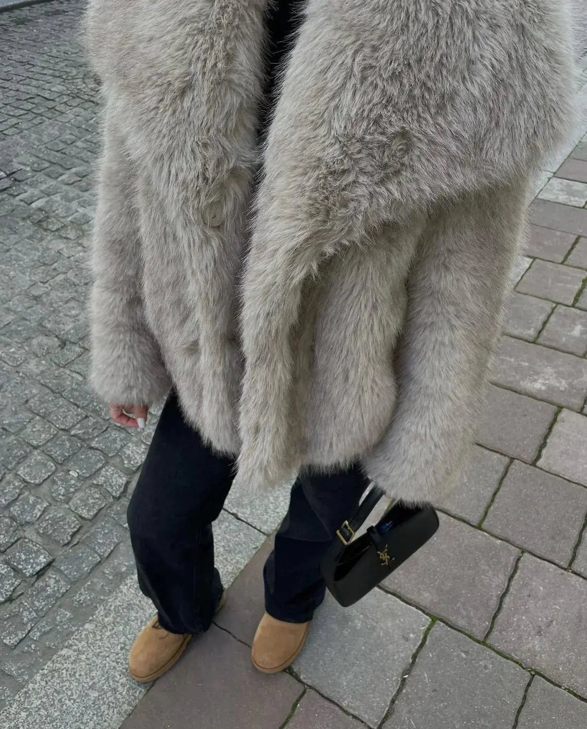 TMLESS | Stylish Plush Winter Fur Coat