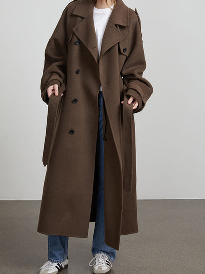 TMLESS | Chic Belted Overcoat