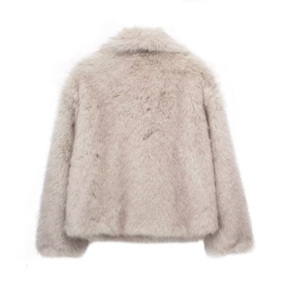 TMLESS | Stylish Plush Winter Fur Coat